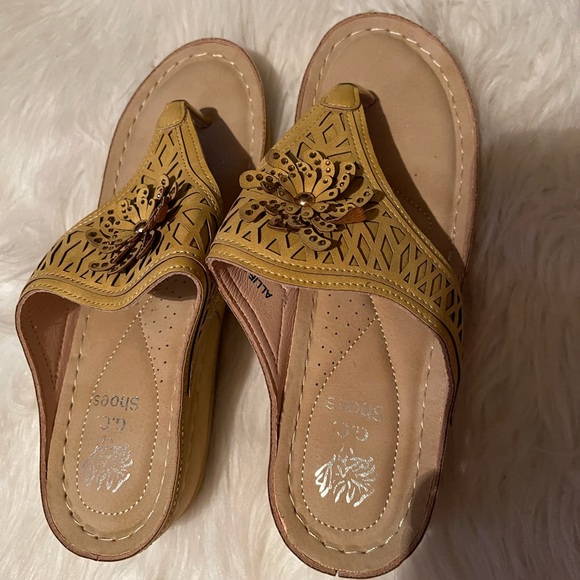 G.C. Shoes Shoes Allie Low Wedge Sandal Poshmark